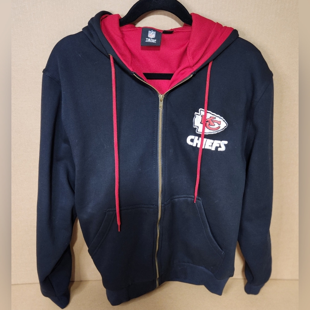 Kansas City Chiefs Dunbrooke Black Craftsman Thermal Lined Full zip hoodie men’s